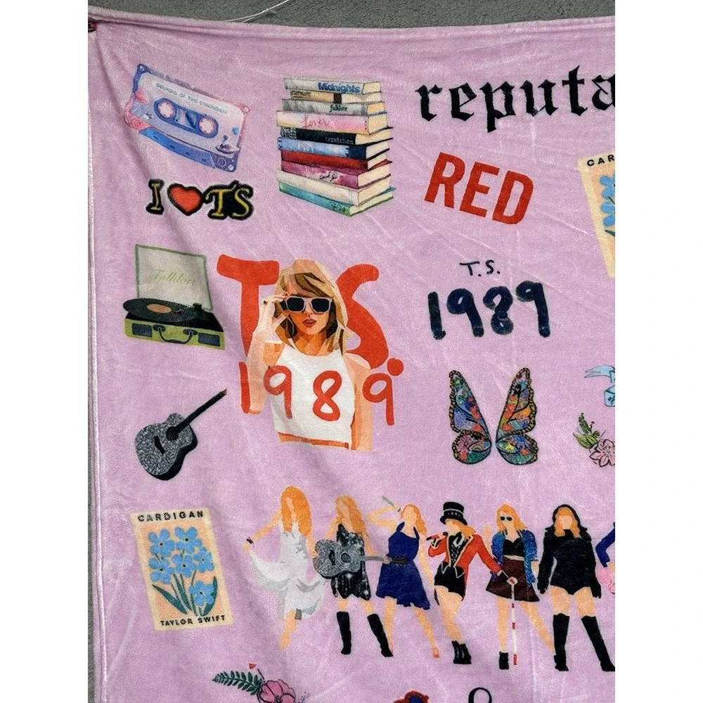 Fleece Lightweight Throw Blanket Taylor Swift ERA'S Tour‎ All Albums 40x50